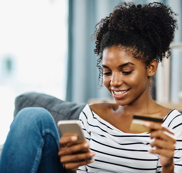 woman paying bill