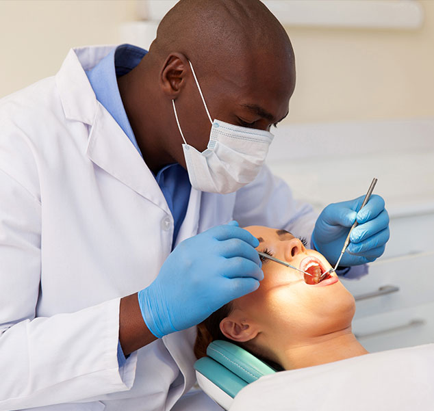 dentist with patient