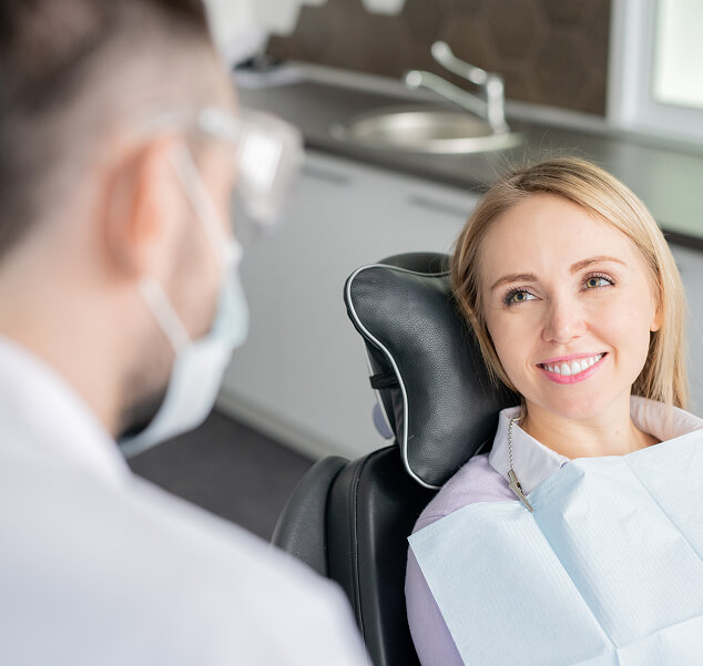 woman at the dentist