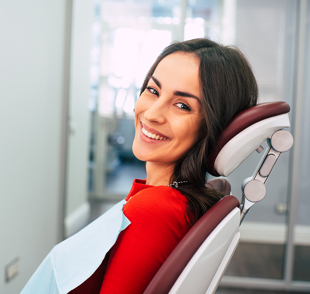woman at the dentist