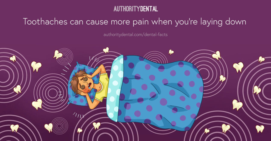 person with a severe toothache, severe tooth pain is worse when laying down